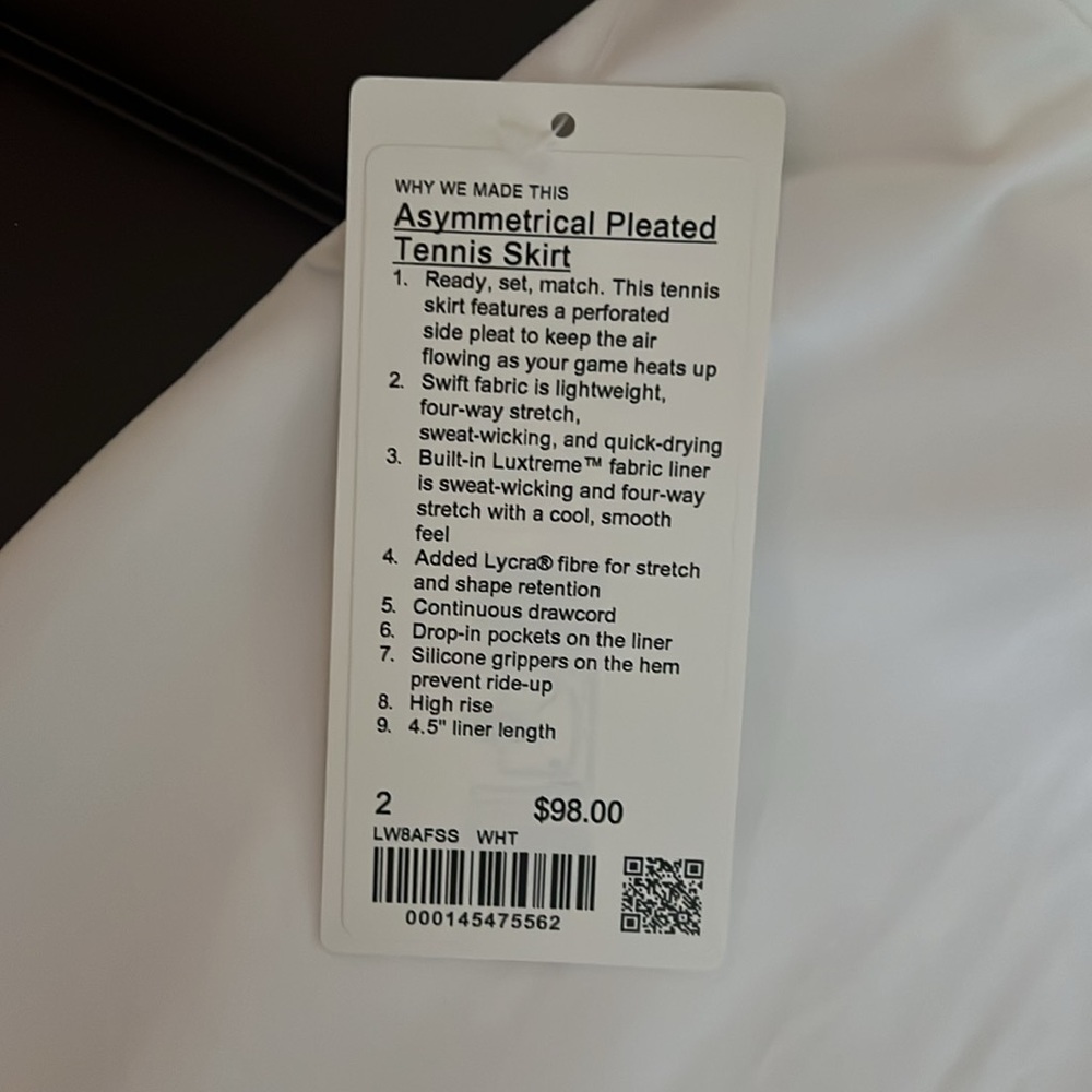 Asymmetrical Pleated Tennis Skirt - Picture 10 of 10